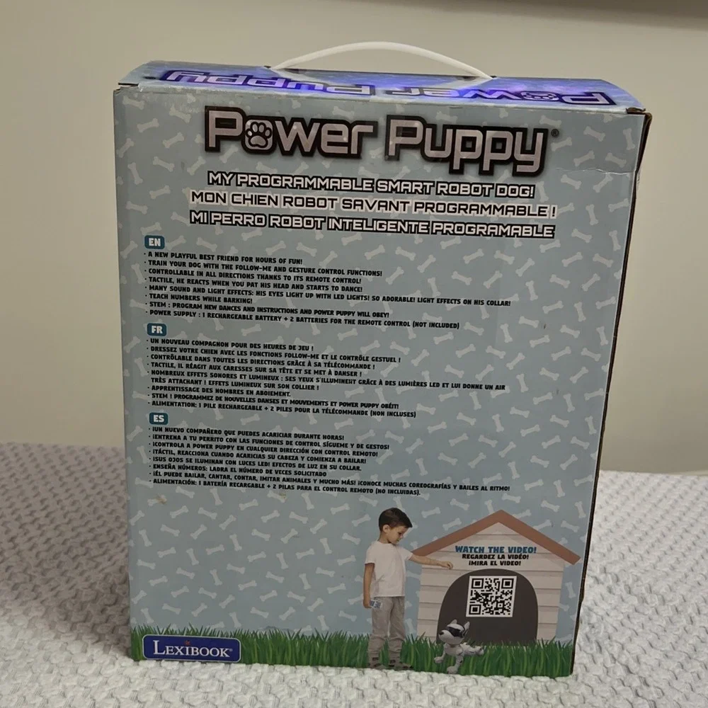 LEXiBOOK Power Puppy Programmable Robot Remote Control Smart Robot Learning Toy